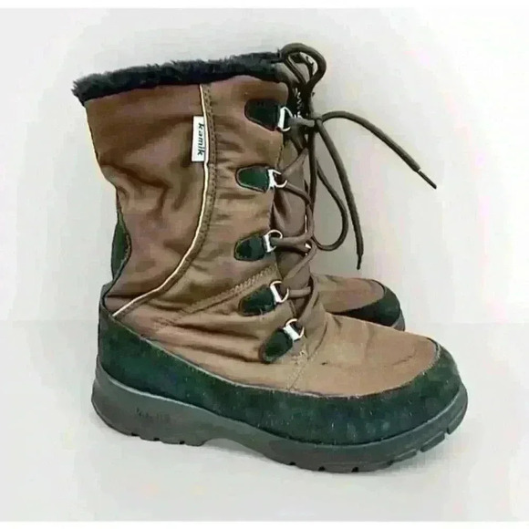 KAMIK Brooklyn Boots Women's US 7 Brown Lace Up Waterproof Fleece Lined Snow - Picture 1 of 12